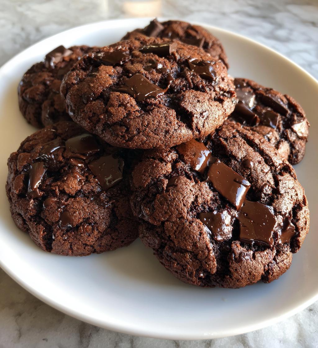 double chocolate cookies - detail 1