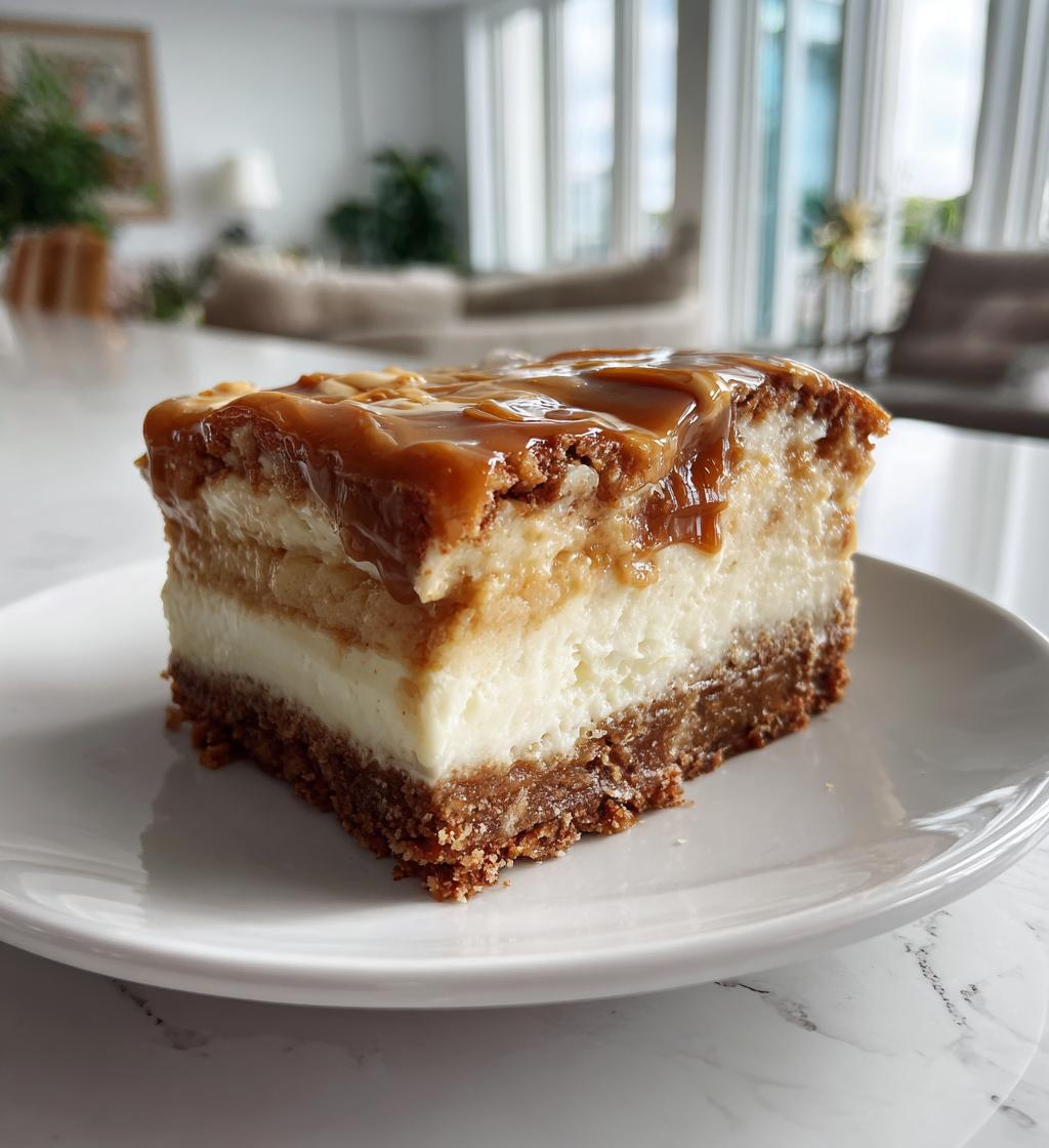 dulce de leche cheesecake bars
