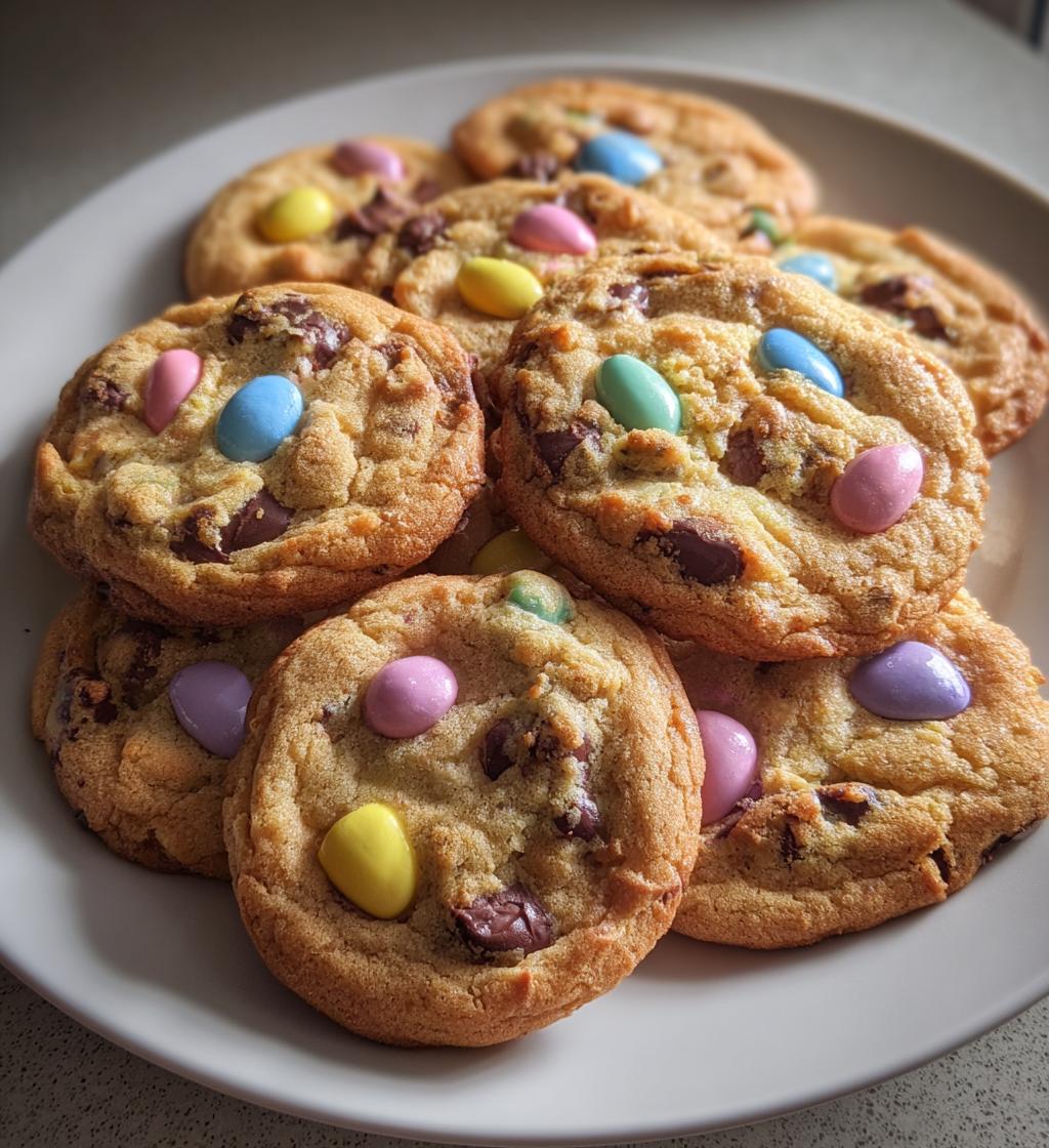 easter chocolate chip cookies - detail 1