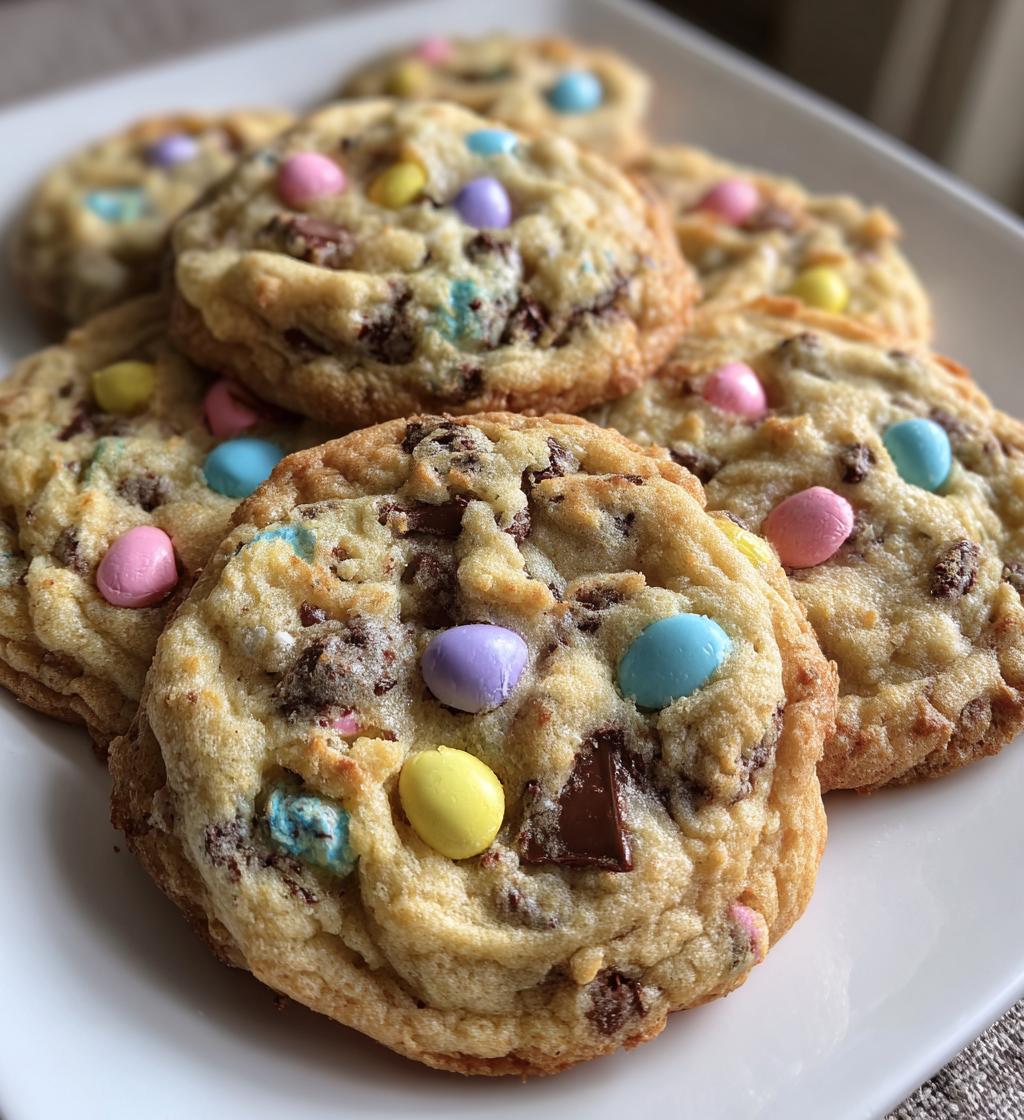 easter chocolate chip cookies