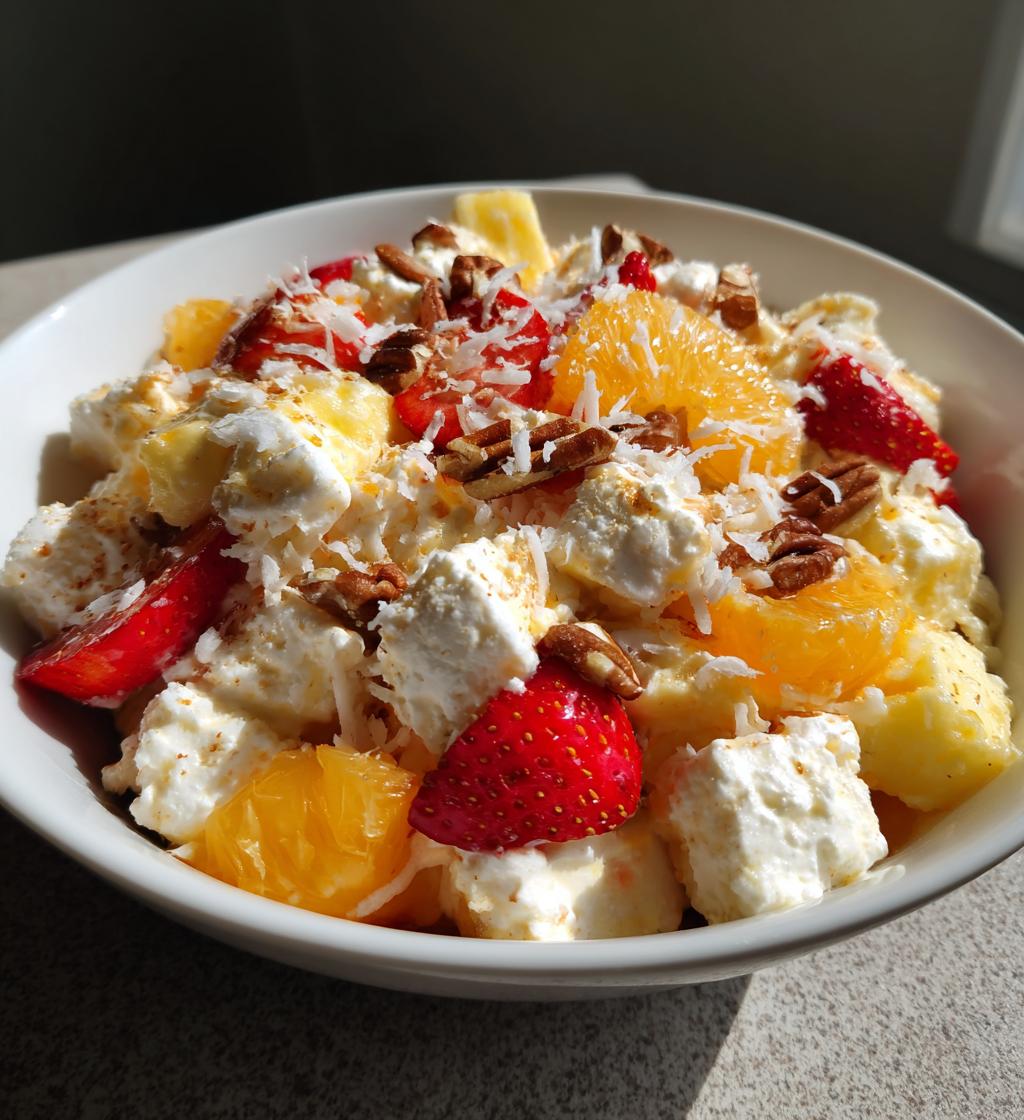 easter fruit fluff salad