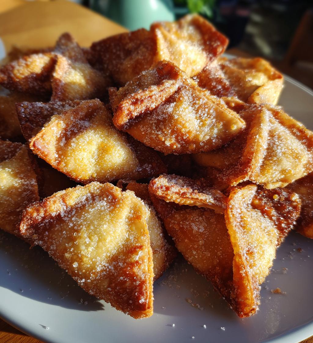 easy air fryer caramel apple wontons - detail 1