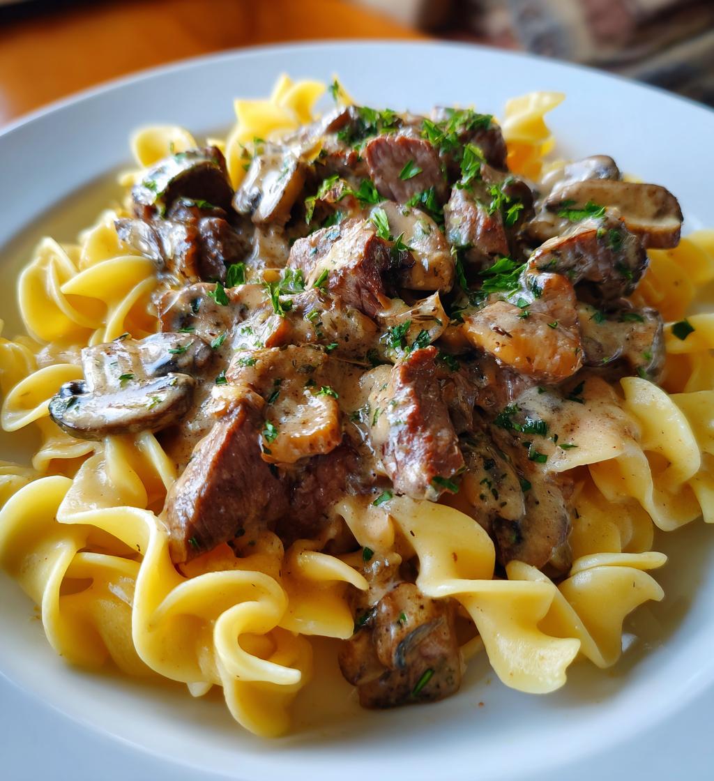 easy beef stroganoff