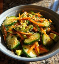easy california roll cucumber salad