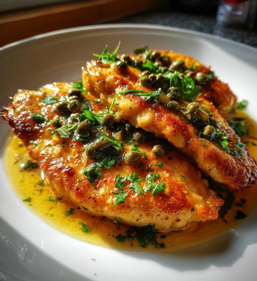 easy chicken piccata - detail 1