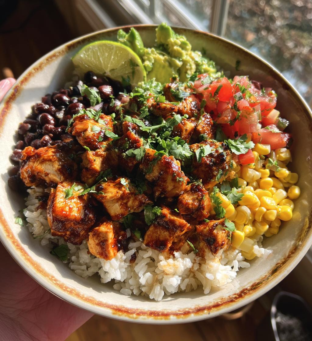 easy chipotle chicken bowl recipe - detail 1