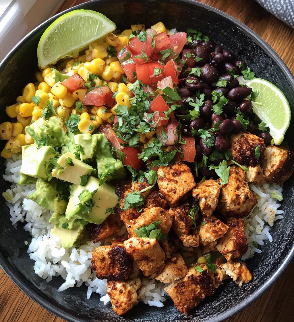 easy chipotle chicken bowl recipe