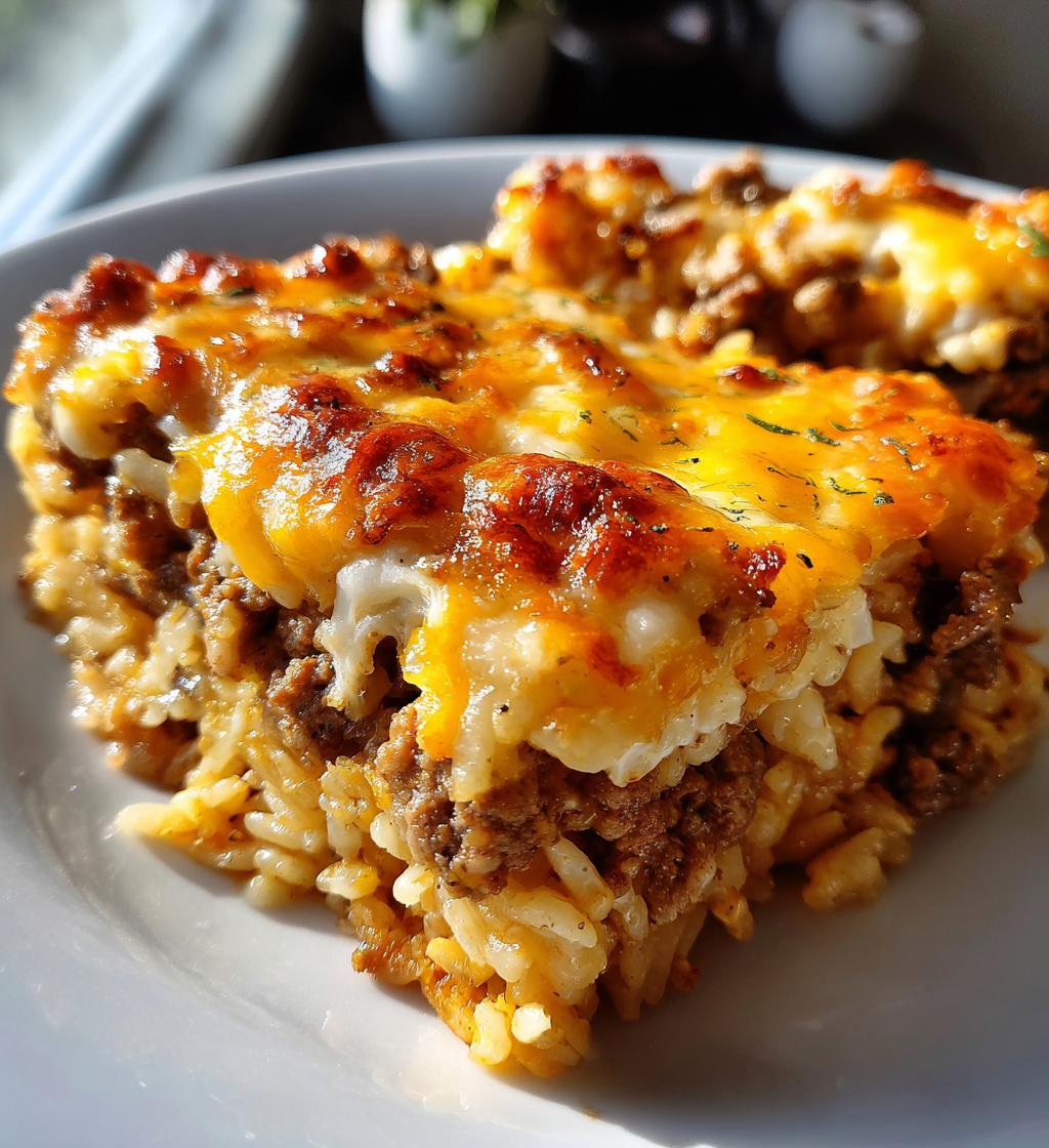 easy french onion beef and rice casserole recipe - detail 1