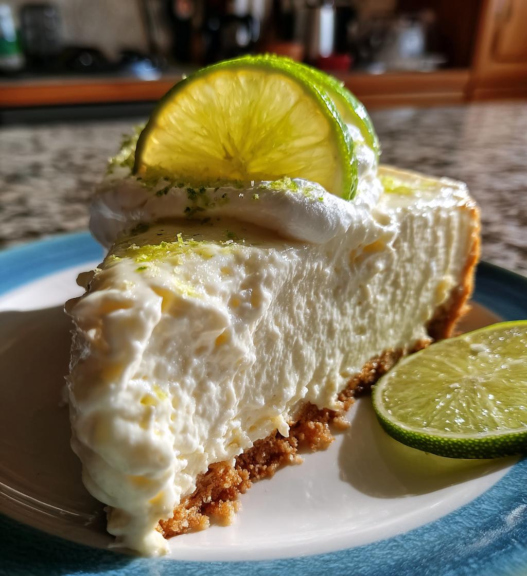 easy greek yogurt lime cheesecake - detail 1