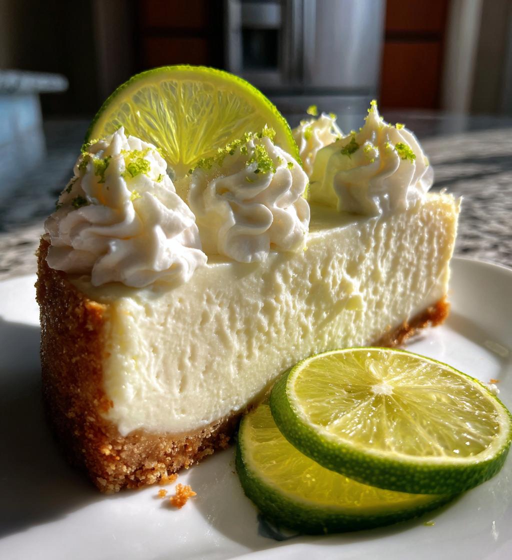 easy greek yogurt lime cheesecake