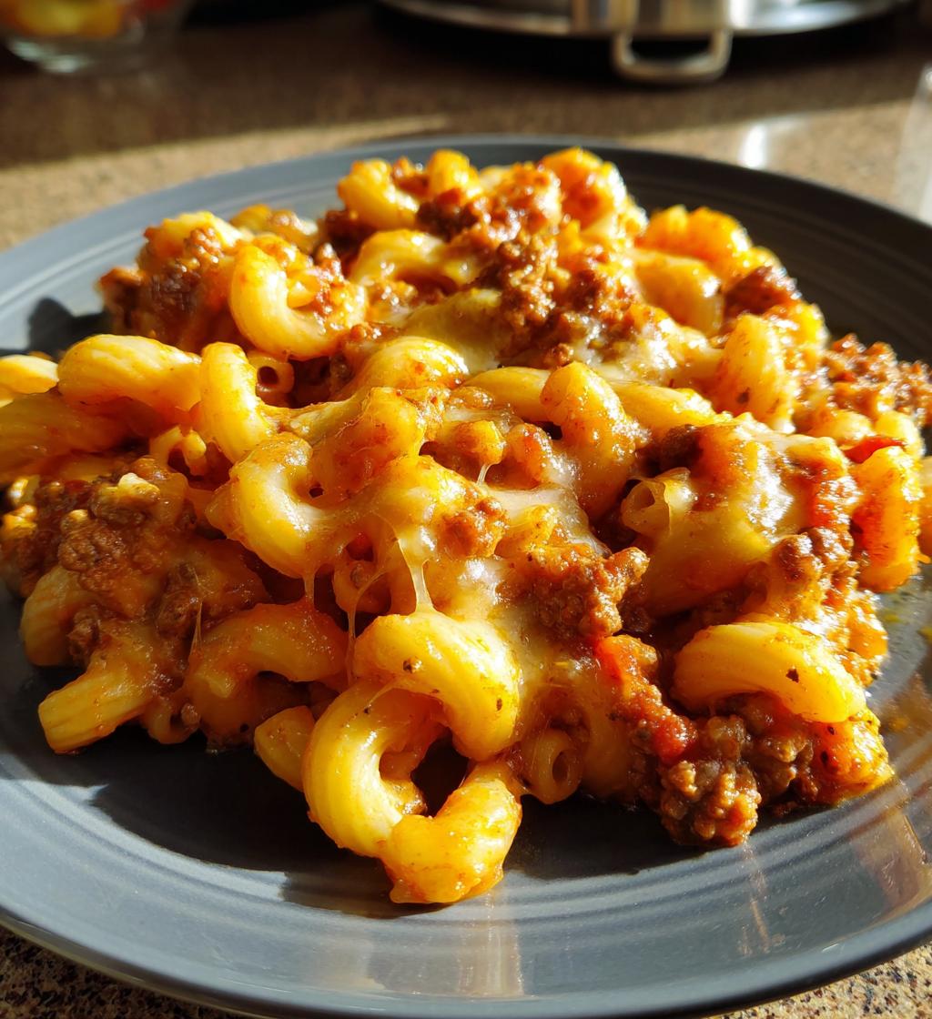 easy homemade beefaroni - detail 1
