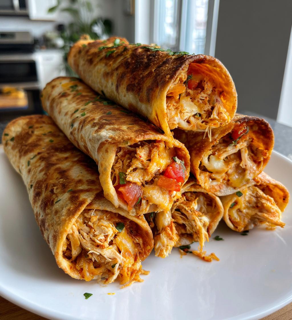 easy homemade chicken taquitos