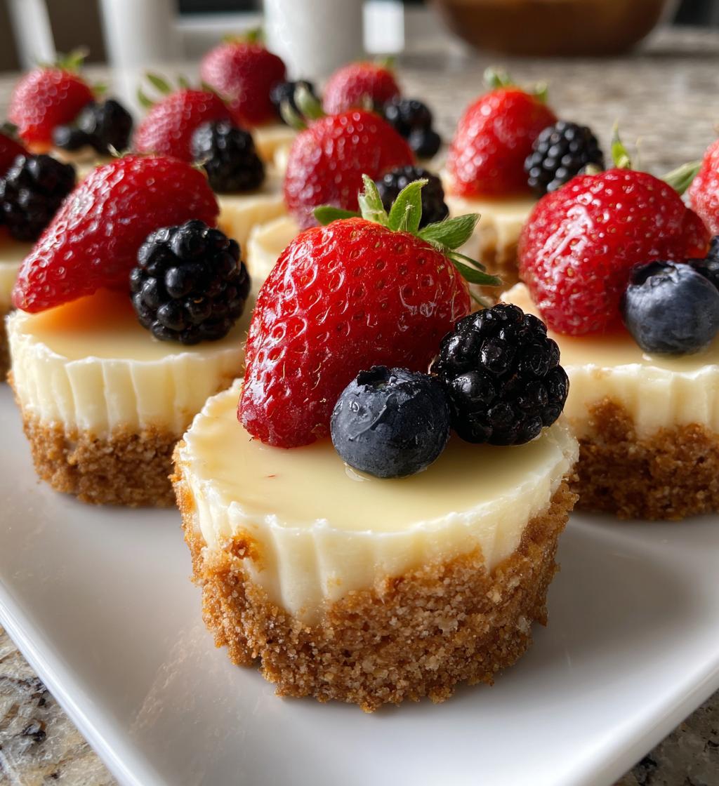 easy mini cheesecake bites - detail 1