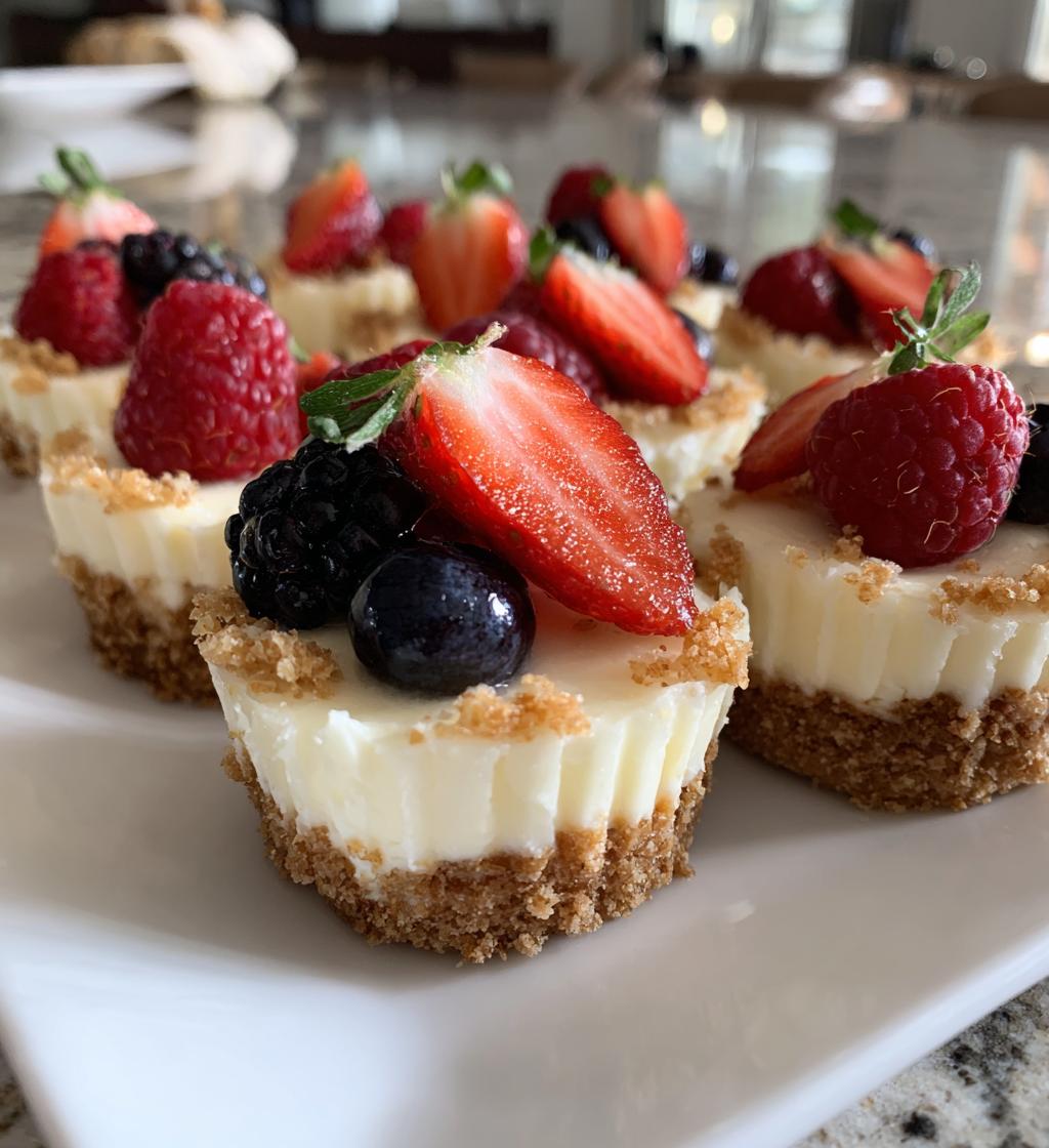 easy mini cheesecake bites