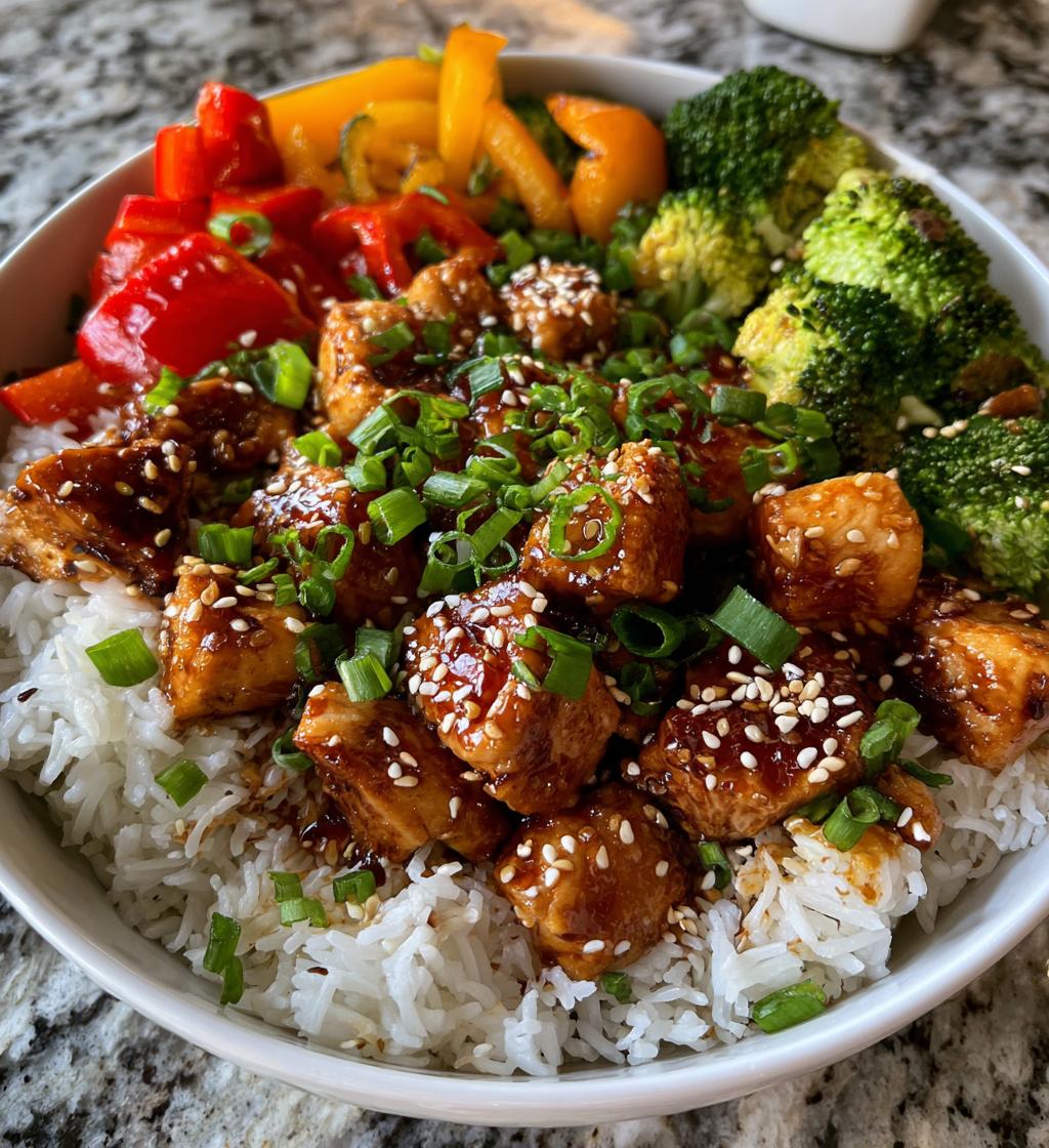 easy teriyaki chicken bowl