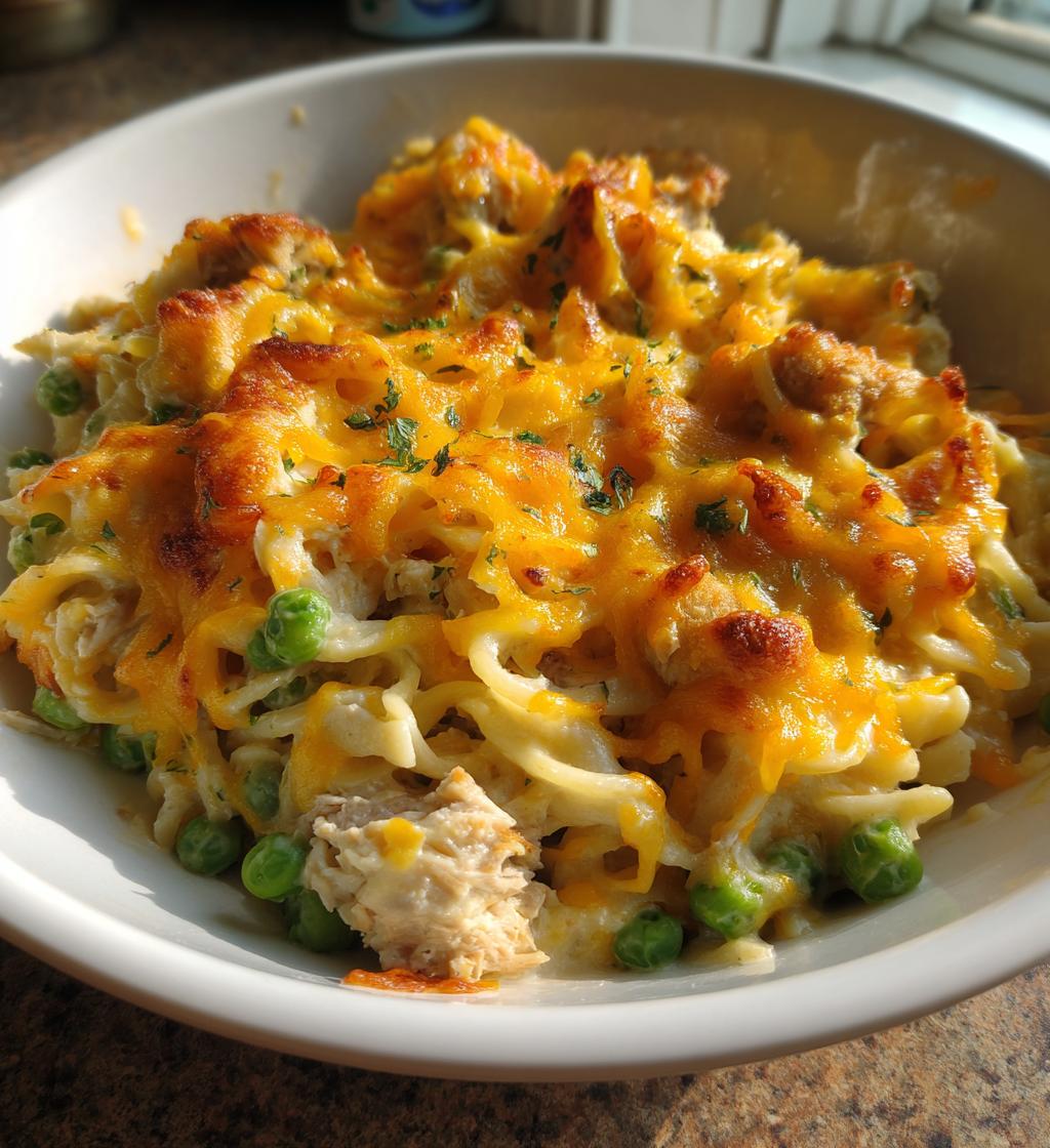easy tuna noodle casserole with cream cheese