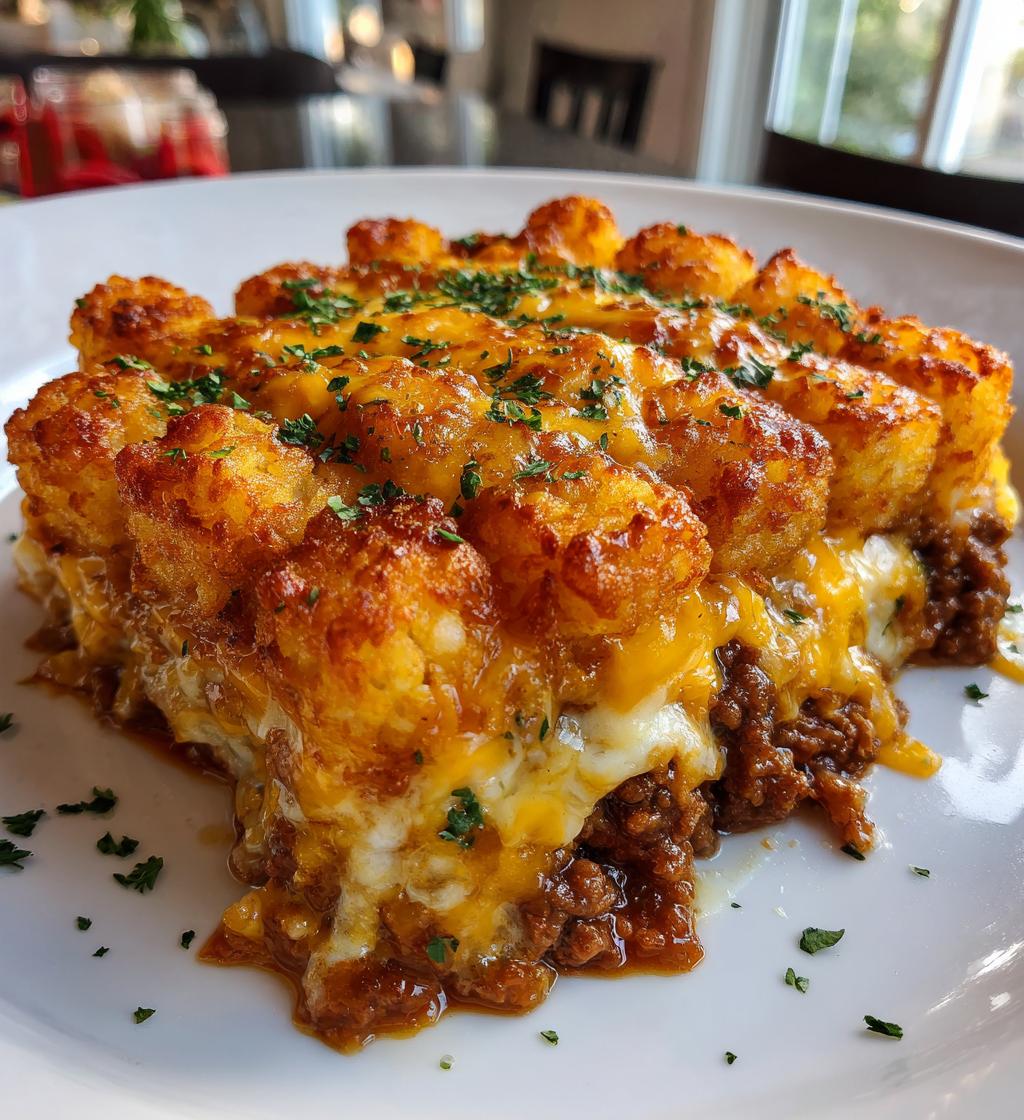 easy weeknight tater tot casserole
