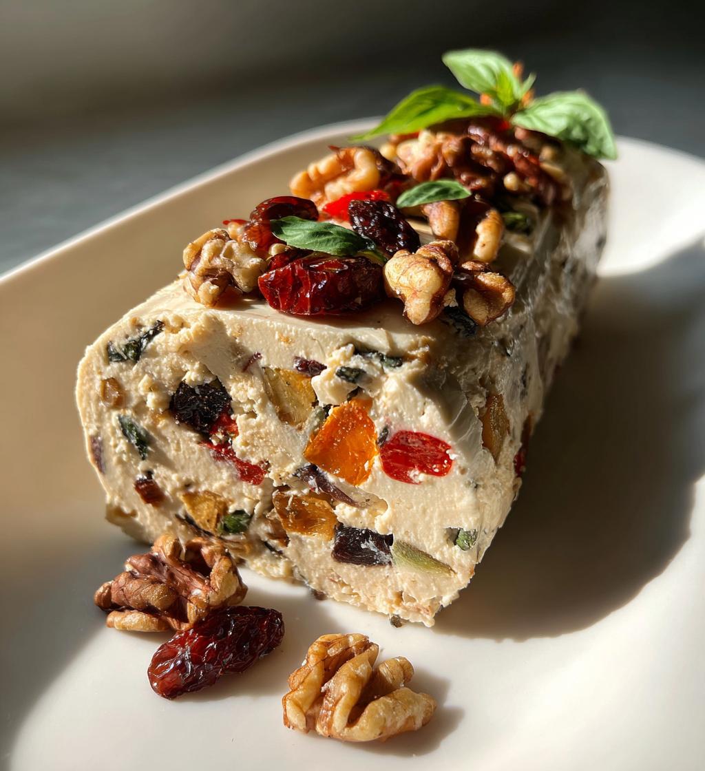festive holiday antipasto cream cheese log 2 - detail 1