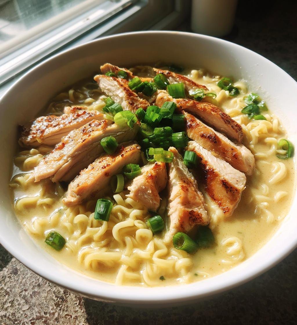 fiery chicken ramen with creamy garlic sauce recipe - detail 1