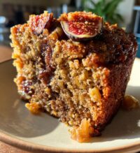 fig almond date cake