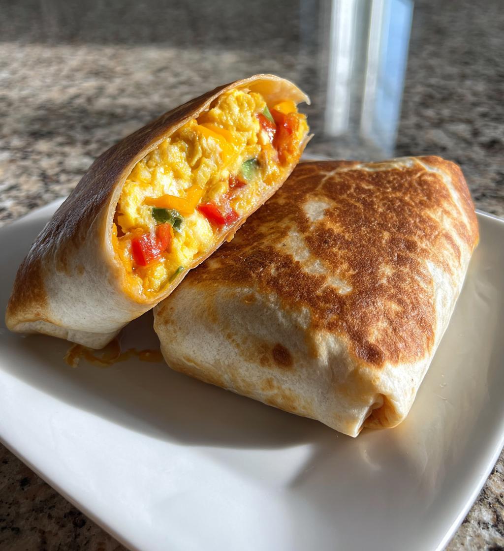 freezer breakfast burritos - detail 1