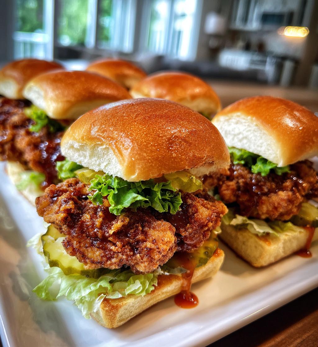 fried chicken sliders - detail 1