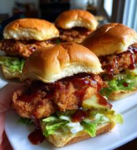 fried chicken sliders