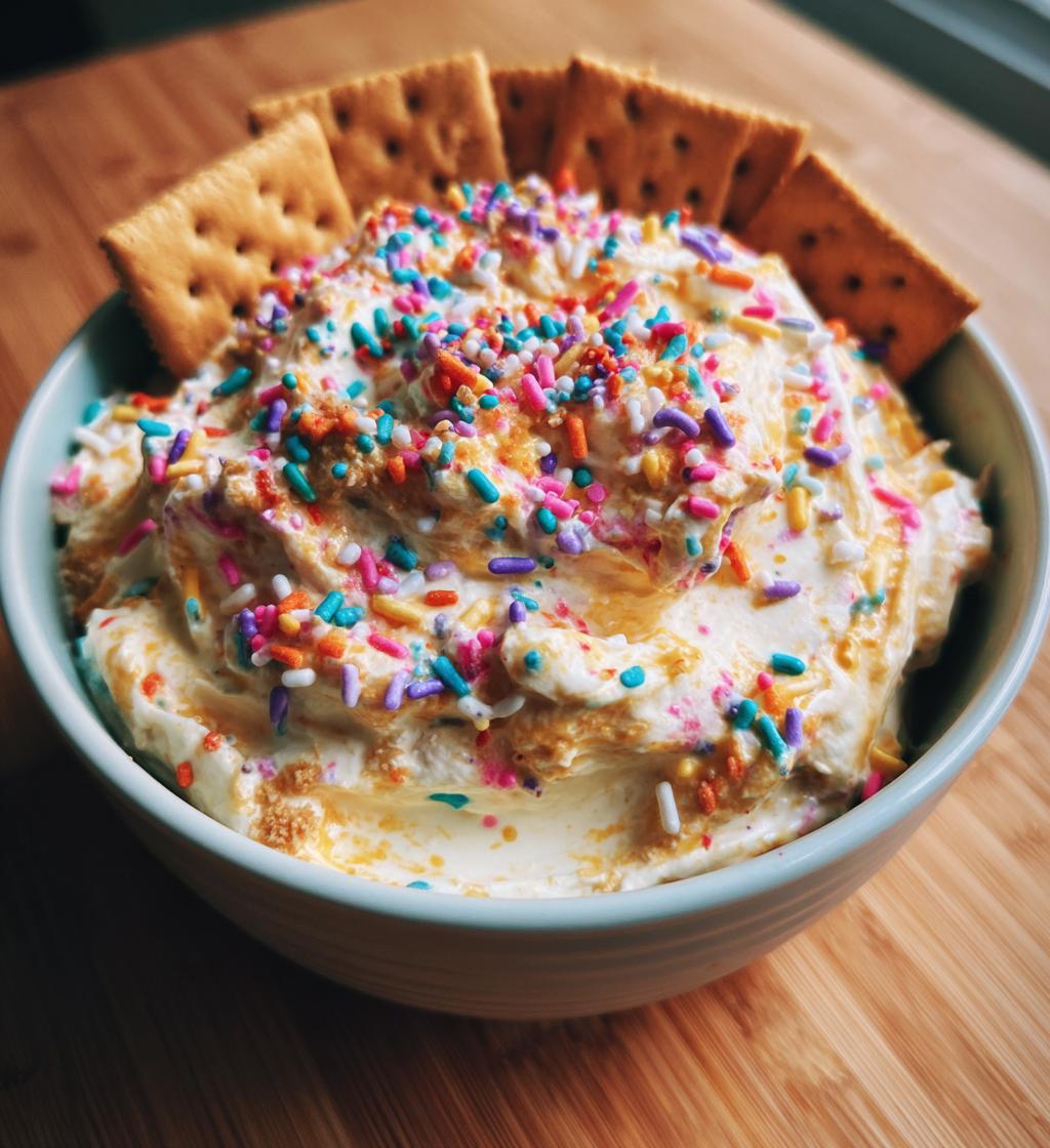 funfetti cake dip - detail 1