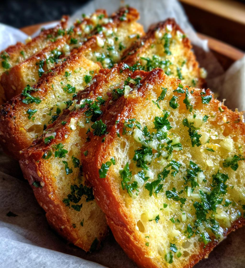 garlic bread with sliced bread - detail 1