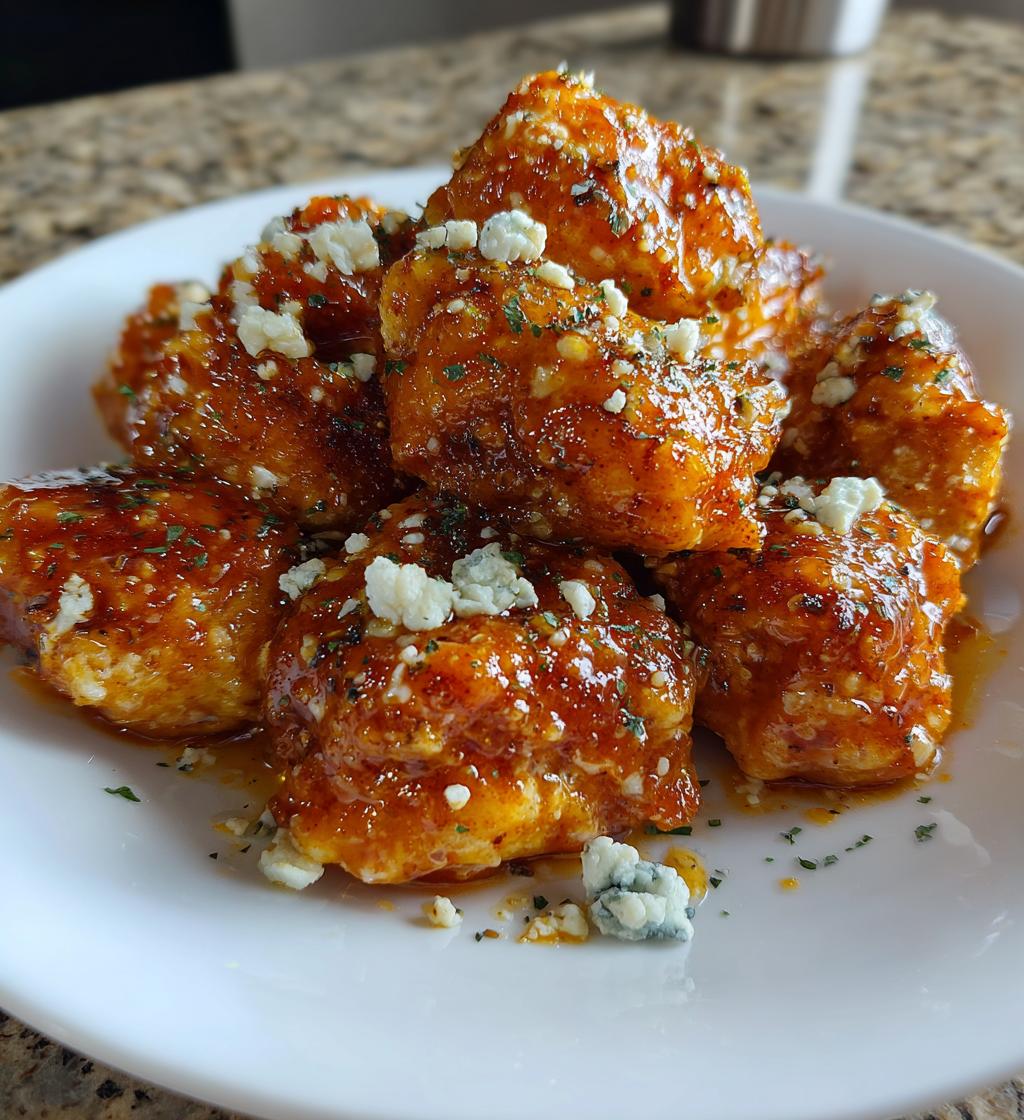 garlic buffalo chicken bites recipe