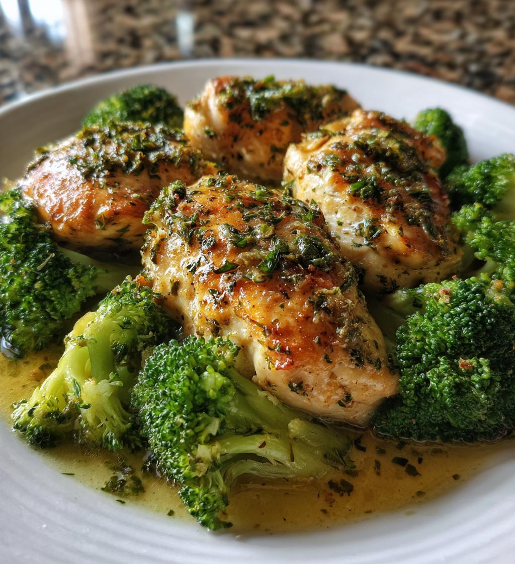 garlic butter chicken broccoli - detail 1