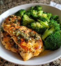 garlic butter chicken broccoli