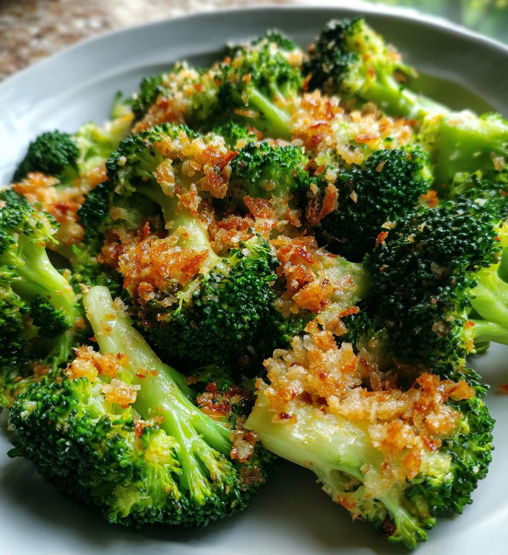 garlic parmesan broccoli - detail 1