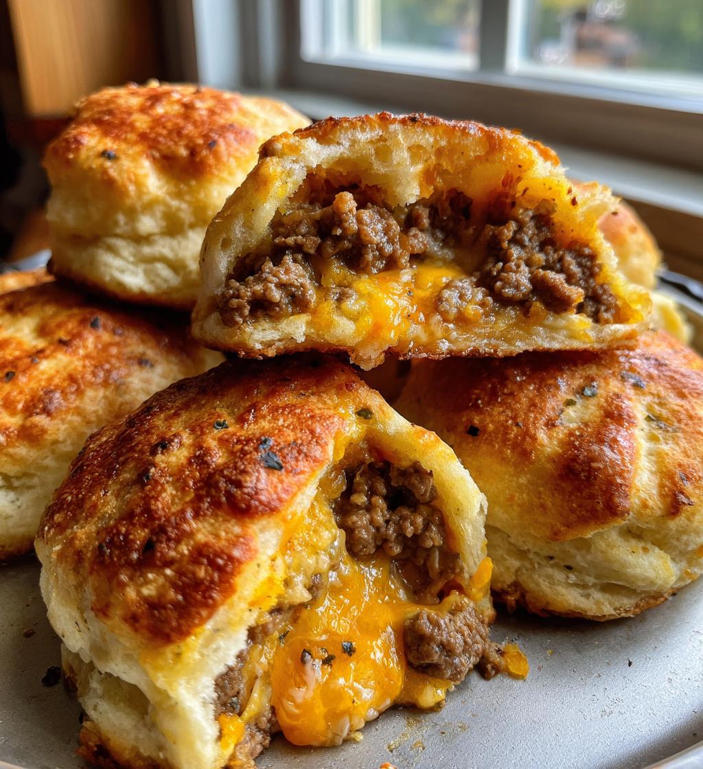 garlic parmesan cheeseburger bombs - detail 1