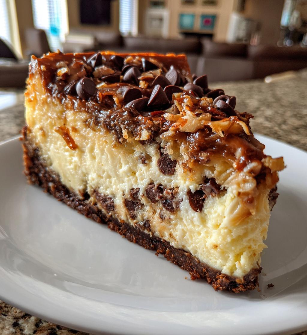 german chocolate cheesecake