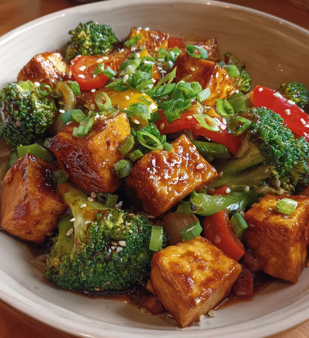 ginger soy tofu stir fry