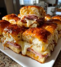 glazed ham and cheese sliders