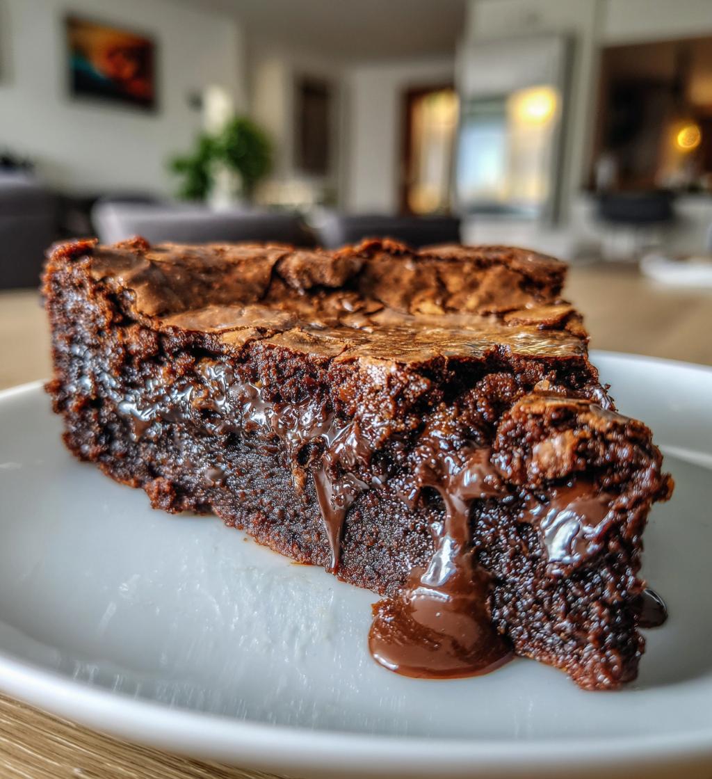 gooey brownie pie - detail 1