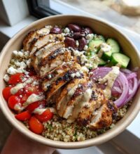 greek chicken bowls