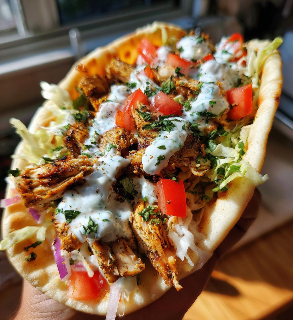 greek chicken gyros - detail 1