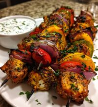 greek marinated chicken kabobs