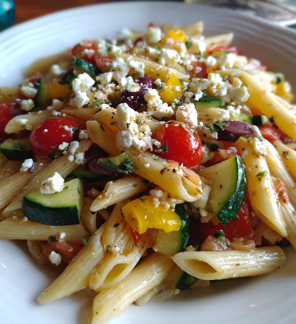 greek pasta with feta