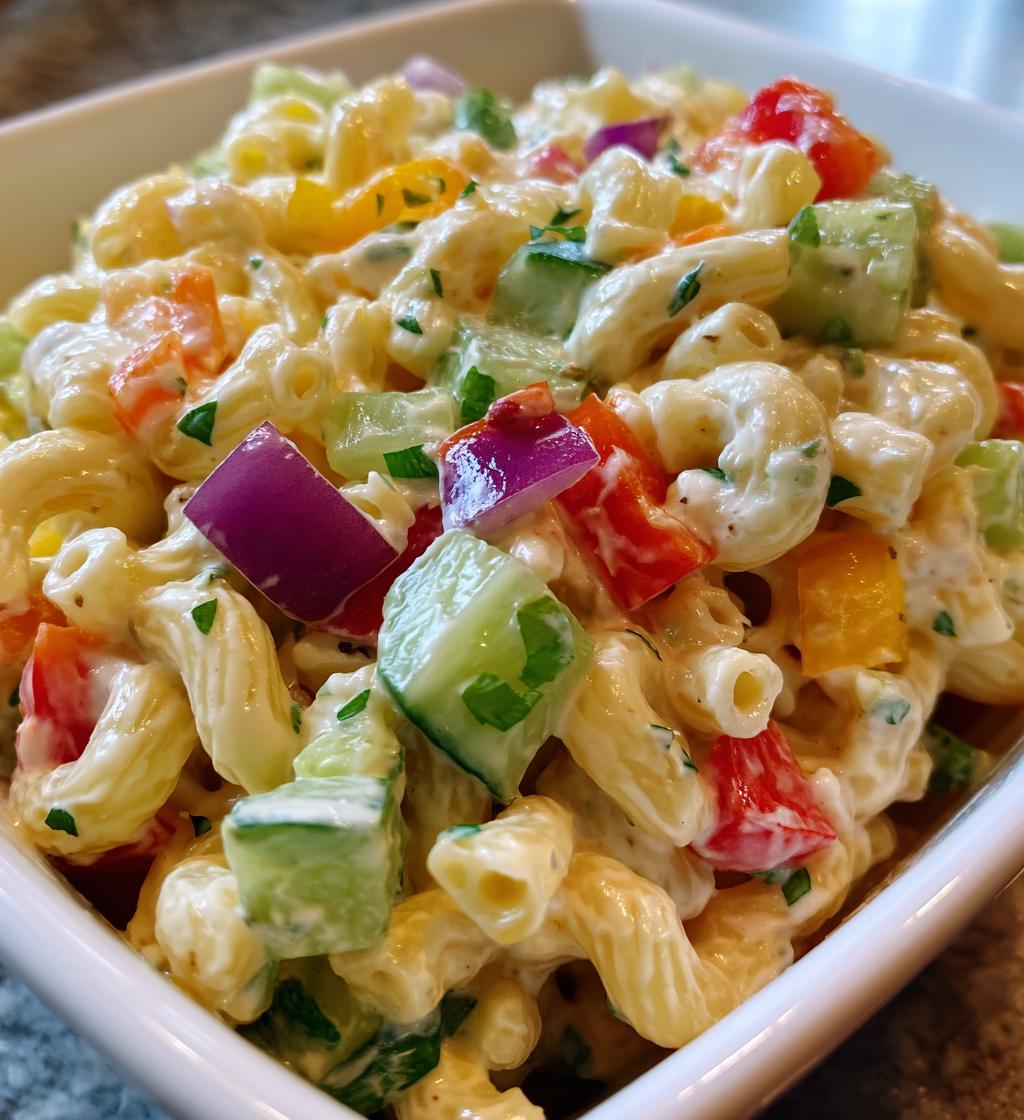 greek yogurt macaroni salad