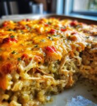 green chile chicken and rice casserole