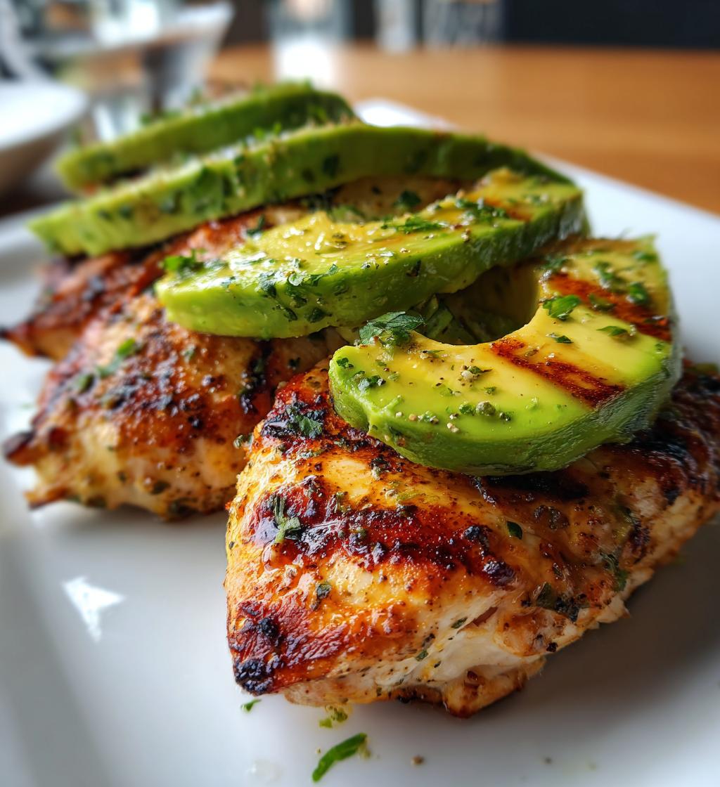 grilled california avocado chicken - detail 1