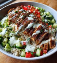 grilled chicken shawarma bowl