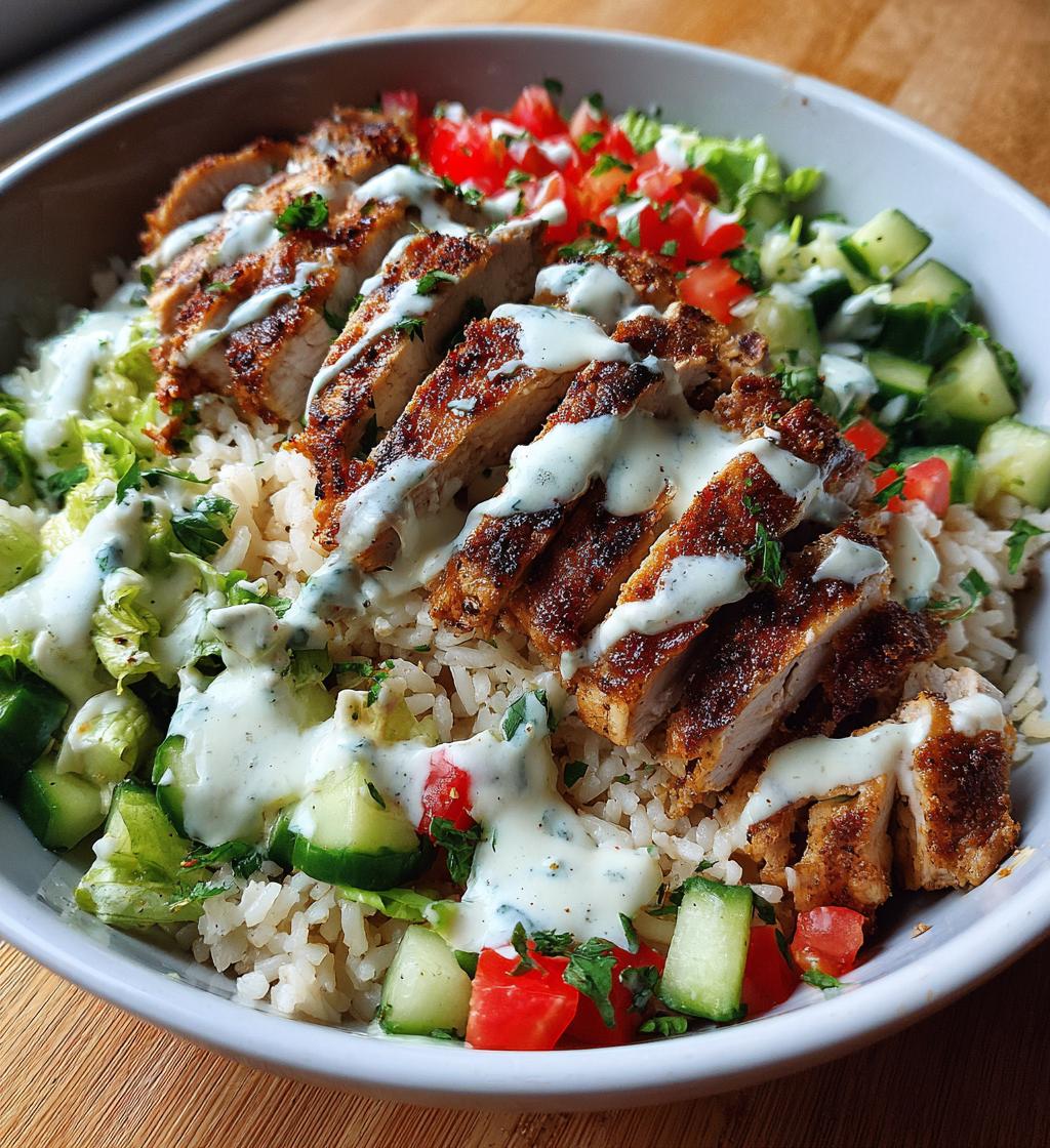 grilled chicken shawarma bowl