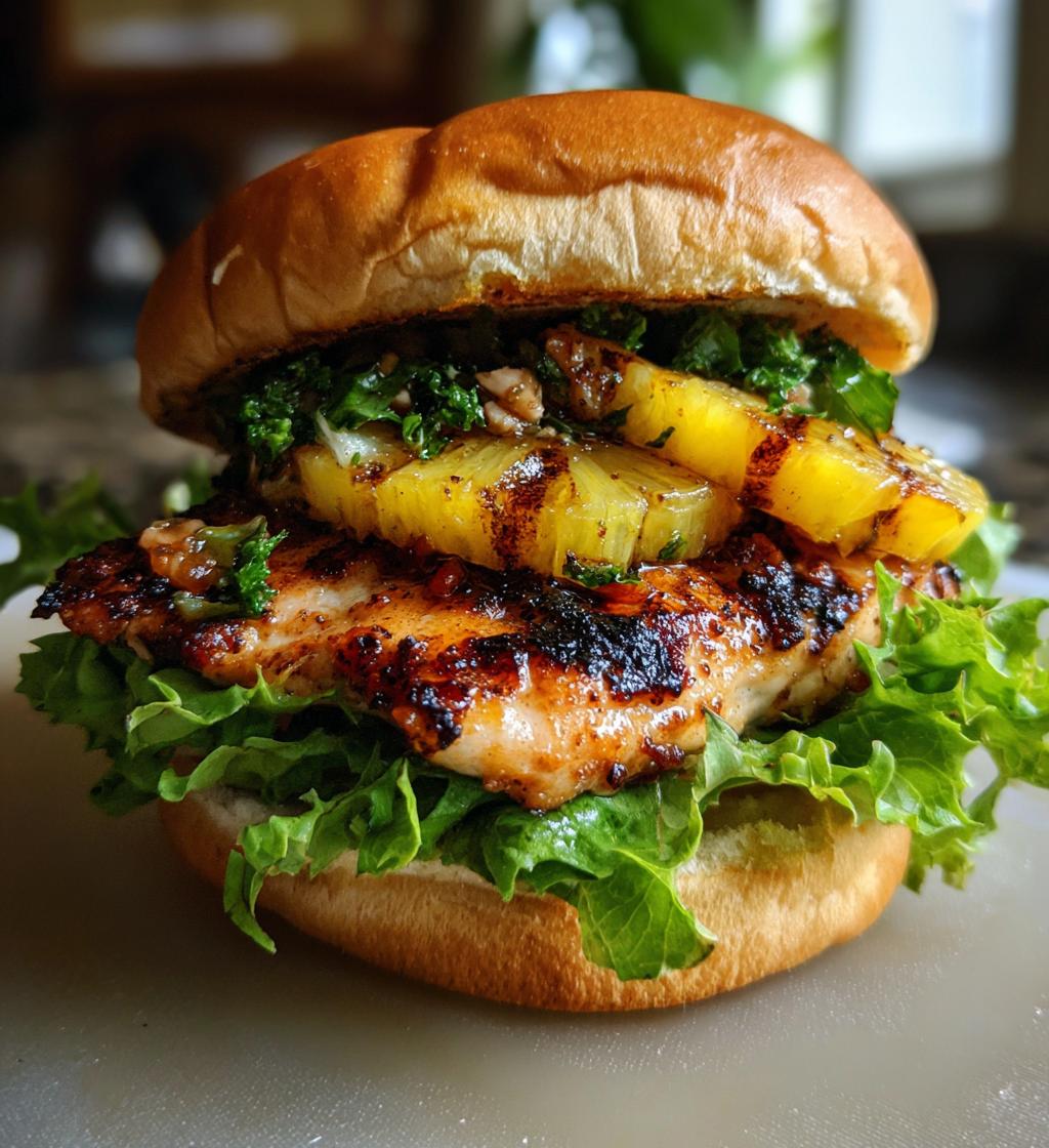 grilled hawaiian chicken sandwiches - detail 1