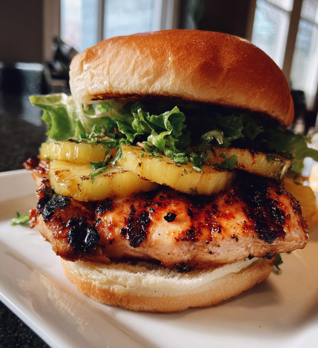 grilled hawaiian chicken sandwiches