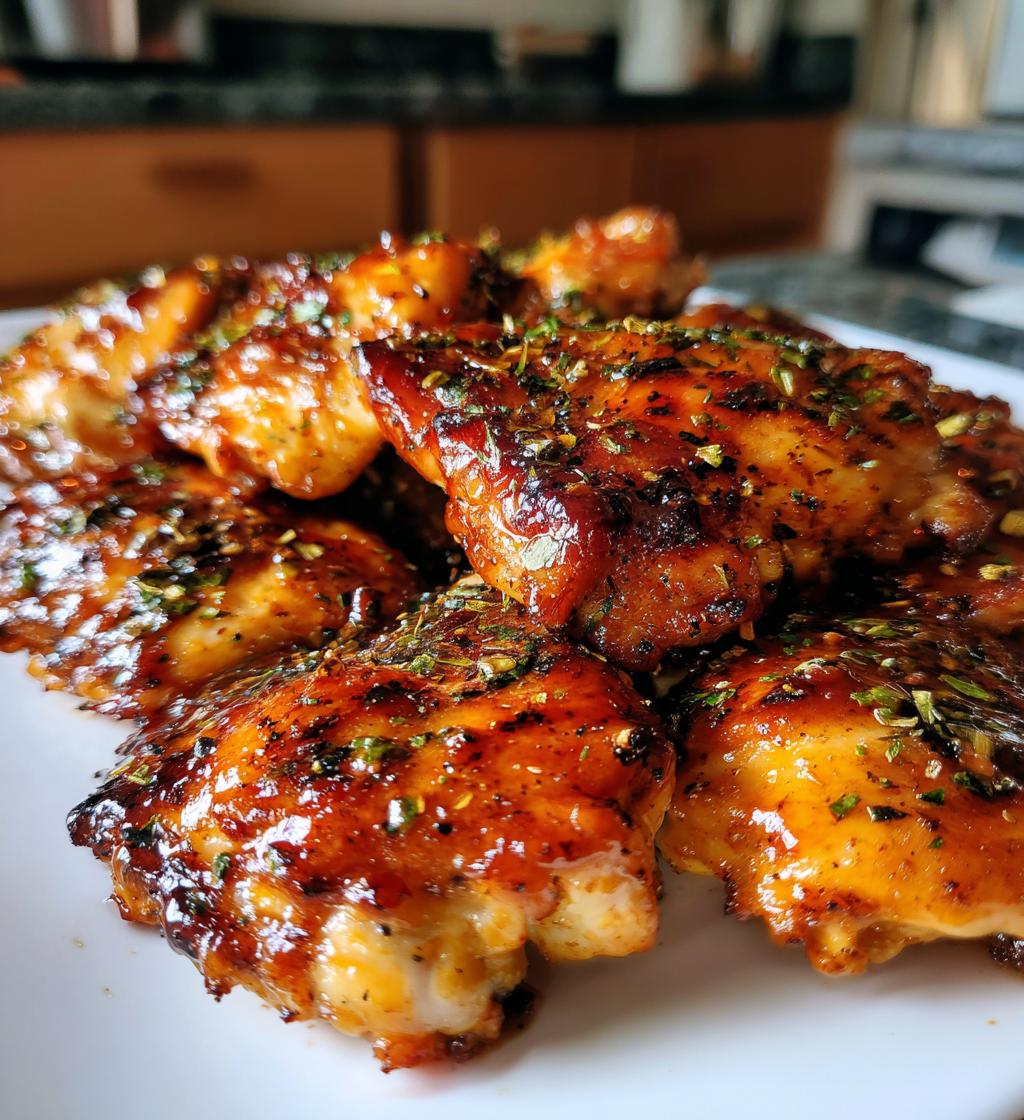 grilled honey buffalo chicken thighs